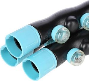 HMS Hhp006 Black-blue Hula Hop Masujący Z Magnesami 98cm Hms 7
