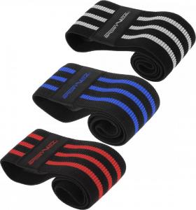 SportVida Hip Band SV-HK0366 różne poziomy oporu w zestawie wielokolorowy 3 szt. 4