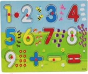 Układanka puzzle drewniane dopasuj kształty farma 5