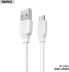 Kabel USB Remax USB-A - 1 m Biały (RC-138m White) 1