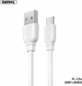 Kabel USB Remax USB-A - USB-C Biały (RC-138a White) 1