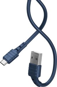 Kabel USB Remax USB-A - microUSB 1 m Granatowy (6954851239475) 1