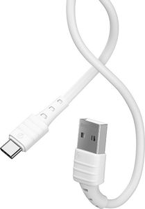 Kabel USB Remax USB-A - USB-C 1 m Biały (RC-179a white) 1