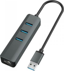 HUB USB Vakoss 1x RJ-45  + 3x USB-A 3.0 (TC-4502X) 1