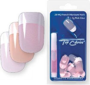Top Choice Sztuczne paznokcie French Manicure mleczny róż 7866MR 1