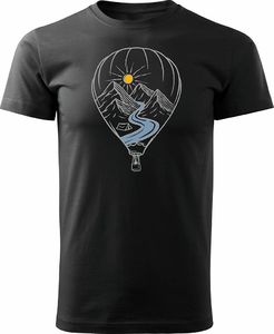 Topslang Koszulka z balonem balon górami turystyczna trekkingowa męska czarna REGULAR XL 1