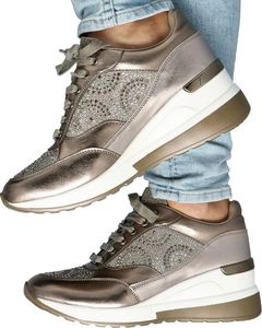 Menbur Sneakersy Premium - MENBUR 21665 SREBRNE 40 1