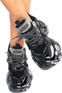 Scaviola Stylowe sneakersy damskie - SCAVIOLA B-206 CZARNE 38 14