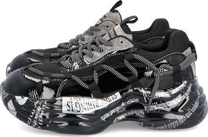 Scaviola Stylowe sneakersy damskie - SCAVIOLA B-206 CZARNE 38 7