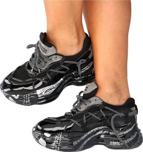 Scaviola Stylowe sneakersy damskie - SCAVIOLA B-206 CZARNE 39 1
