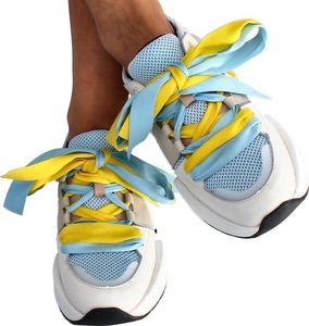 Scaviola Modne sneakersy damskie - SCAVIOLA M-59 BIAŁO NIEBIESKIE 40 13