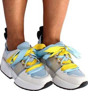 Scaviola Modne sneakersy damskie - SCAVIOLA M-59 BIAŁO NIEBIESKIE 40 14