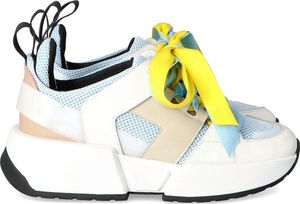 Scaviola Modne sneakersy damskie - SCAVIOLA M-59 BIAŁO NIEBIESKIE 40 5