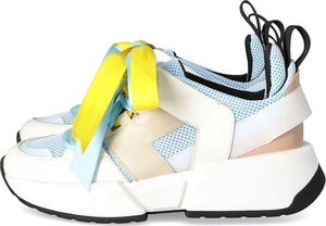 Scaviola Modne sneakersy damskie - SCAVIOLA M-59 BIAŁO NIEBIESKIE 40 7