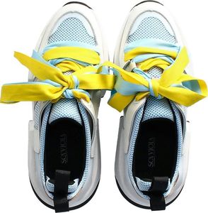 Scaviola Modne sneakersy damskie - SCAVIOLA M-59 BIAŁO NIEBIESKIE 40 9