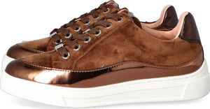 Unisan Welurowe sneakersy premium - UNISA FEIJO BRĄZOWE 39 7