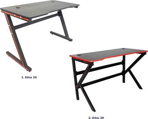 Biurko Elior Edos 2X Czarne 120 cmx60 cm 4
