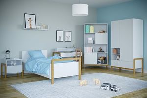 Elior Białe biurko dla dzieci i młodzieży - Benny 5X 8