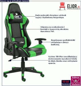 Fotel Elior Grando zielony 2