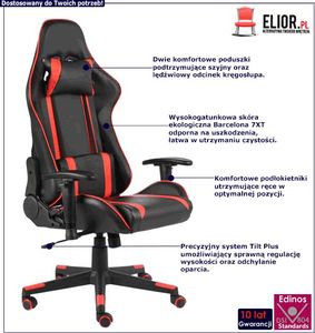 Fotel Elior Libar czerwony 2