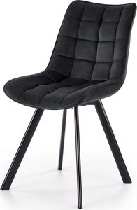 Elior Pikowane krzesło tapicerowane Winston - czarny 1