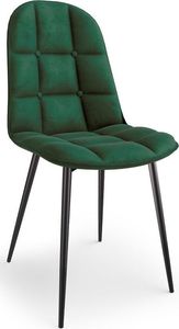 Elior Stylowe tapicerowane krzesło glamour Volter- zielony 1