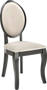 Elior Czarne tapicerowane krzesło medalion - Windsor 1