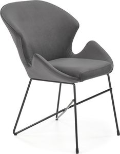 Elior Nowoczesne szare krzesło tapicerowane - Empiro 2X 1