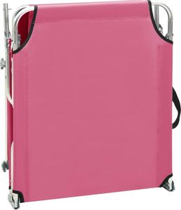 Elior Różowy leżak ogrodowy z zadaszeniem - Lorenzo 3