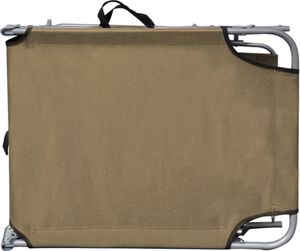 Elior Brązowy leżak ogrodowy z daszkiem - Lorenzo 3