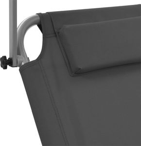 Elior Szary leżak ogrodowy z kółkami - Miriam 4