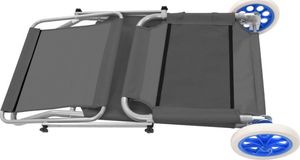 Elior Szary leżak ogrodowy z kółkami - Miriam 5