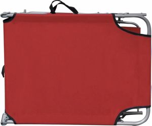 Elior Czerwony leżak ogrodowy z zadaszeniem - Lorenzo 3