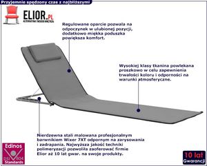 Elior Składane szare maty plażowe - Kawor 2