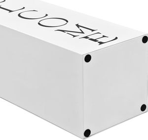 Elior Biały designerski stojak na parasole z napisem - Bones 2S 3