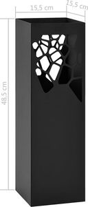 Elior Czarny prostokątny stojak na parasole - Taso 2S 4