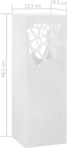 Elior Biały prostokątny parasolnik z wzorem - Taso 2S 4