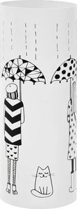 Elior Biały ozdobny stojak na parasole - Istro 3S 1