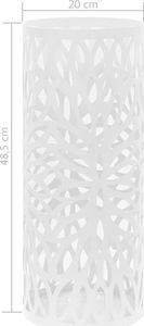 Elior Biały ażurowy metalowy stojak na parasole - Kaspo 4