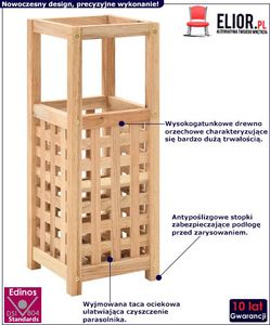 Elior Stojak na parasole z litego drewna orzechowego - Corno 2