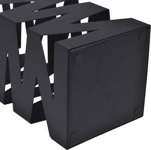 Elior Czarny nowoczesny metalowy parasolnik - Nauro 3S 3