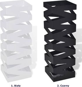 Elior Czarny nowoczesny metalowy parasolnik - Nauro 3S 5