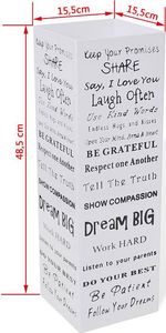 Elior Biały prostukątny stojak na parasole z napisami - Bones 3S 4