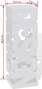 Elior Biały ażurowy stojak na parasole - Nauro 4S 4