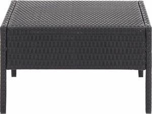 Elior Zestaw czarnych mebli ogrodowych - Shannon 4X 11