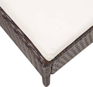 Elior Zestaw brązowych mebli ogrodowych - Shannon 2X 11