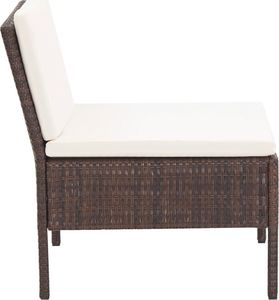 Elior Zestaw brązowych mebli ogrodowych - Shannon 2X 7