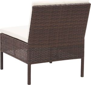 Elior Zestaw brązowych mebli ogrodowych - Shannon 2X 8