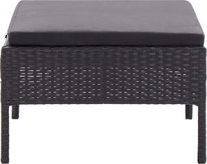 Elior Zestaw czarnych mebli ogrodowych - Shannon 2X 11