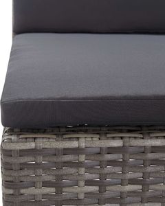 Elior Zestaw szarych mebli ogrodowych - Shannon 2X 7